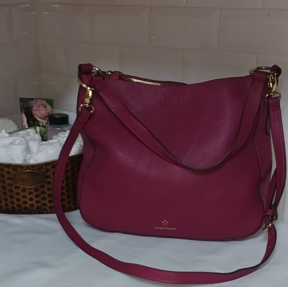 Nanette Lepore Pink Faux  Leather Crossbody